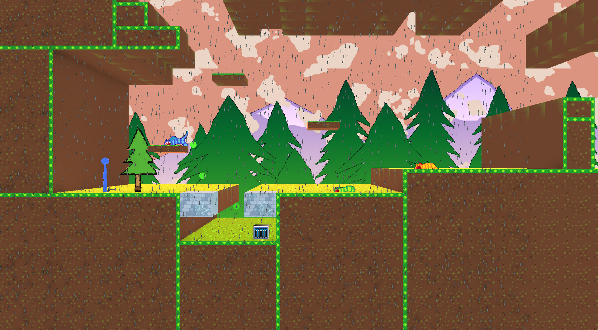 Mountains biome, development capture.